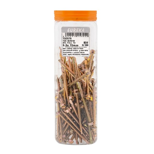 Tek Screw Stl Full T3 5.5 X 70mm